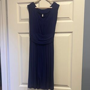 Gilli Navy Blue Sleeveless Midi Dress